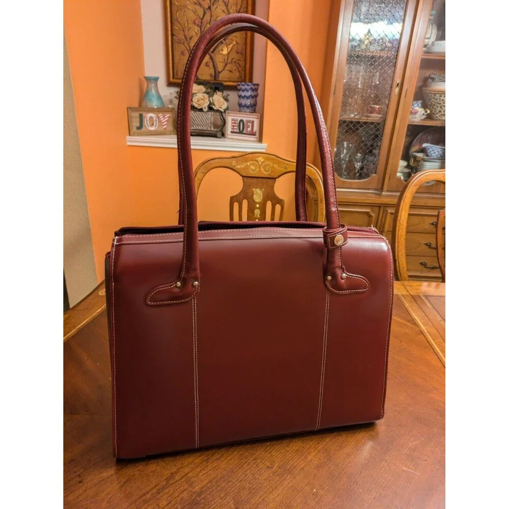 Deep Red Leather MCKLEIN Laptop 17